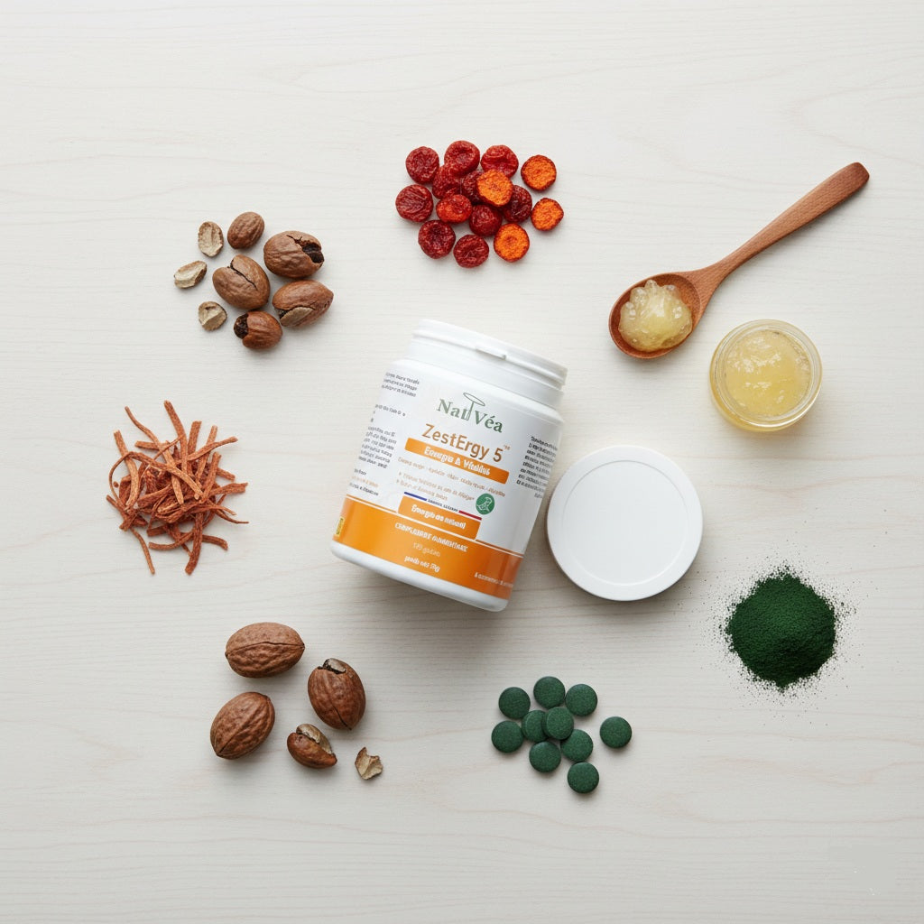 ZestErgy5™ – Complément alimentaire Énergie & Vitalité – 120 gélules
