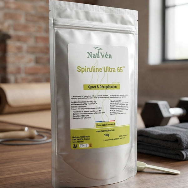 Spiruline Ultra 65™ – Spiruline en poudre 65% protéines – Sport & Récupération – 100 g